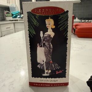 Barbie Keepsake Ornament in Black and White. Second in the Barbie series 1995